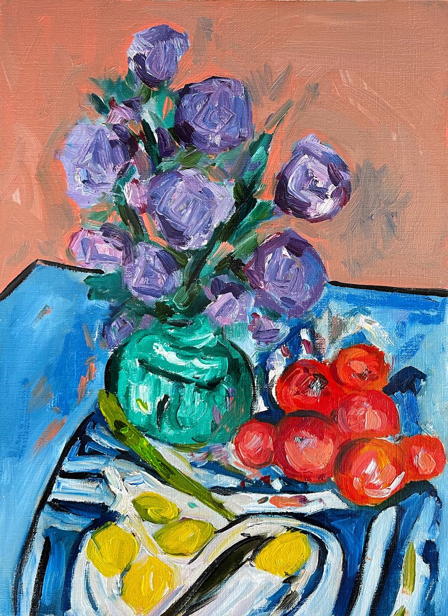 STILL LIFE WITH ORANGES by Maiia Axton