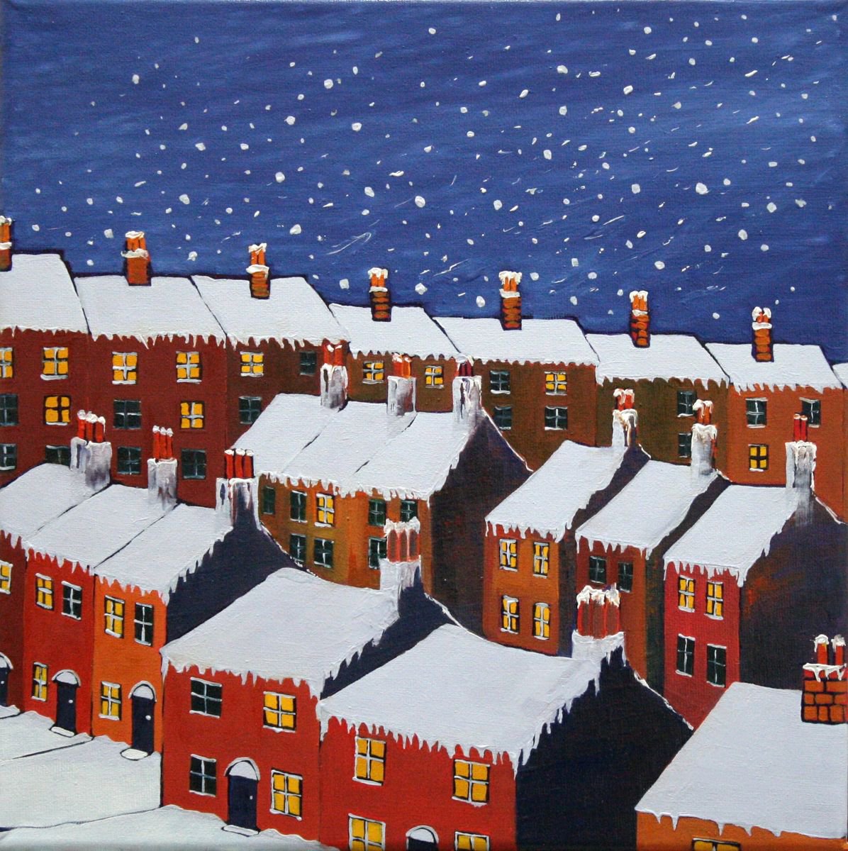 Terrace Houses (3) by Linda Monk