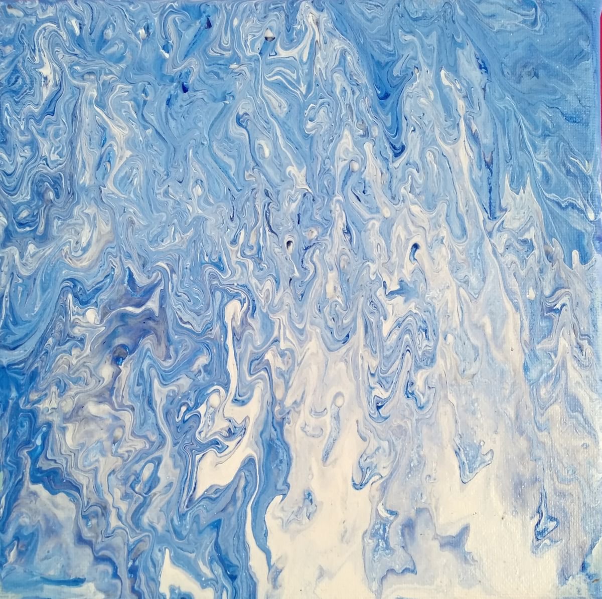 Abstract blue mineral by Isabelle Lucas