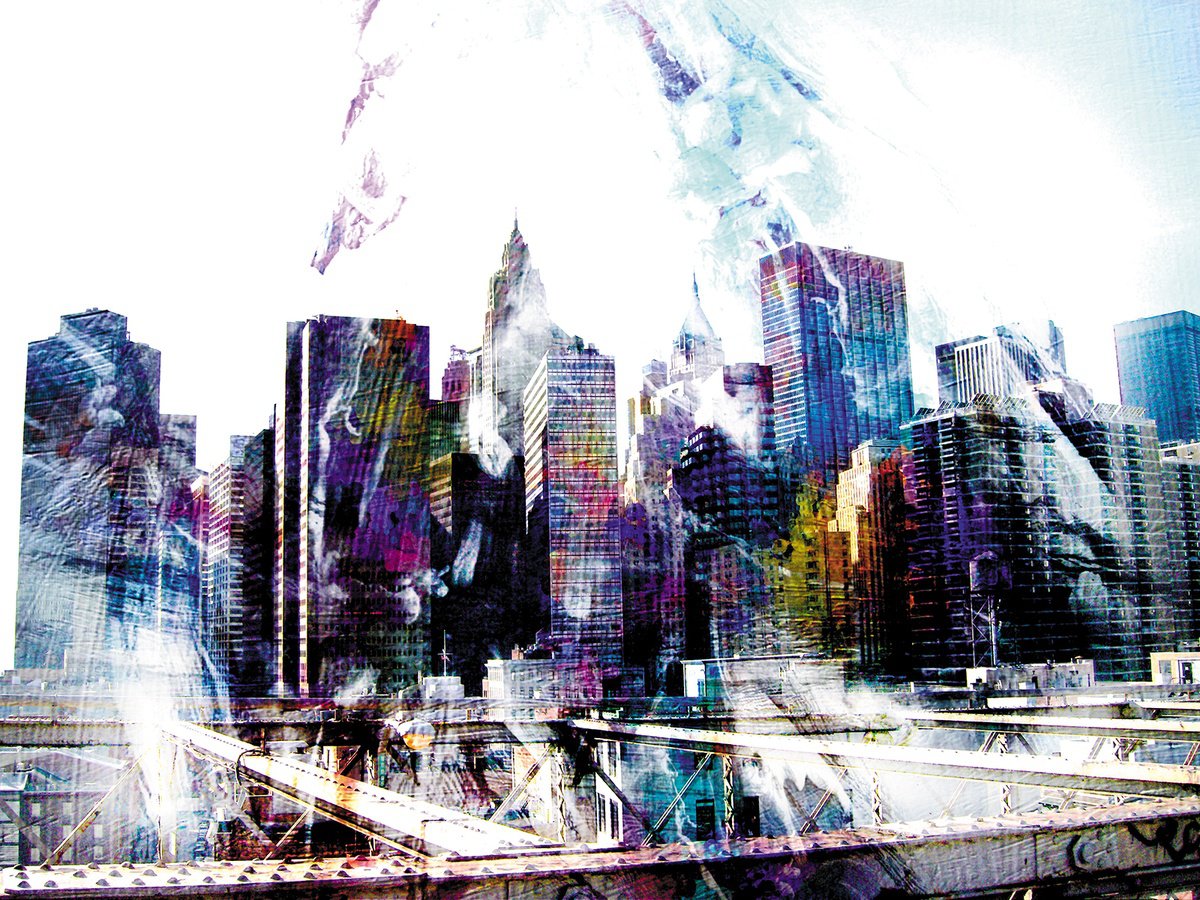 Maromas, New York New York/XL large original artwork by Javier Diaz