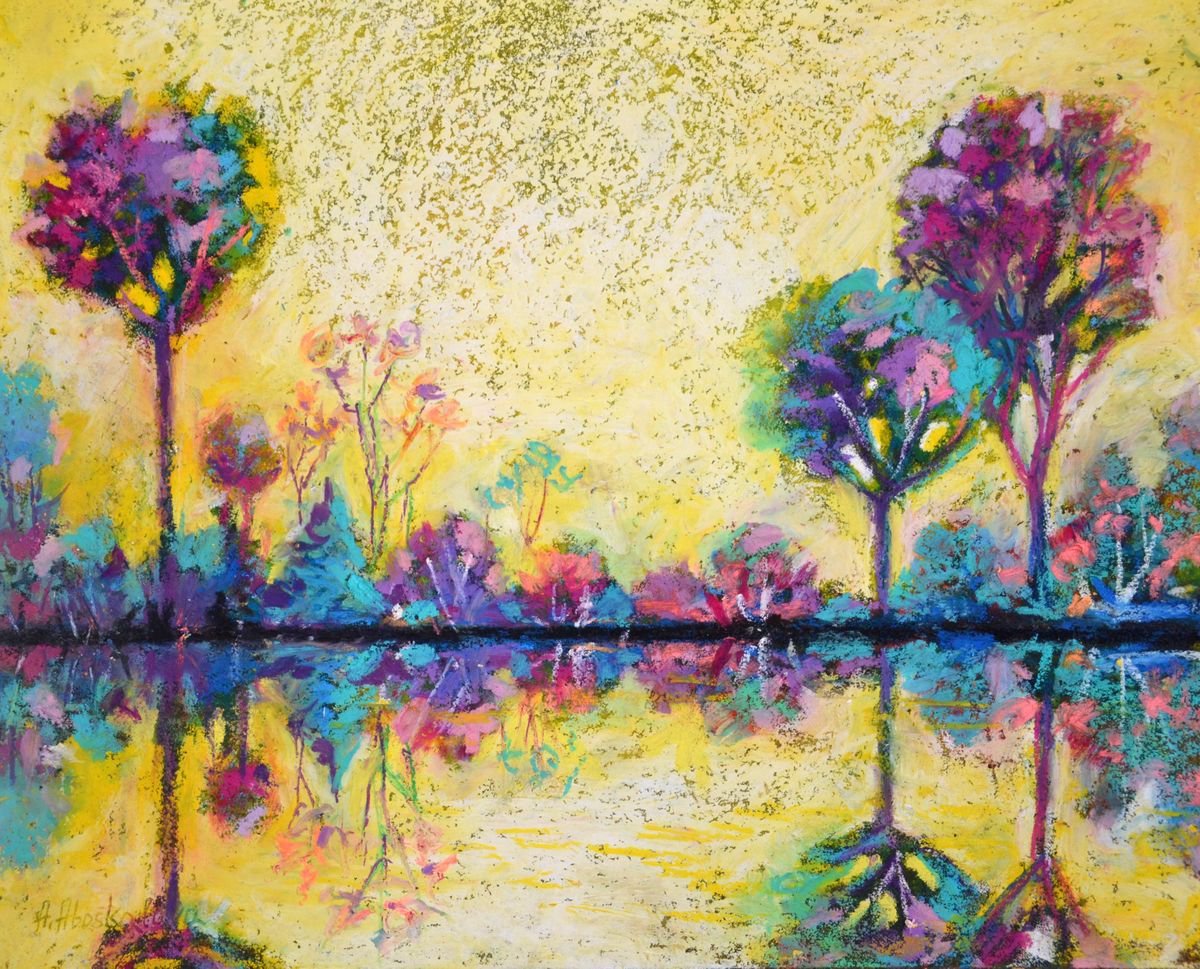 Yellow sky by Anna Aboskalova