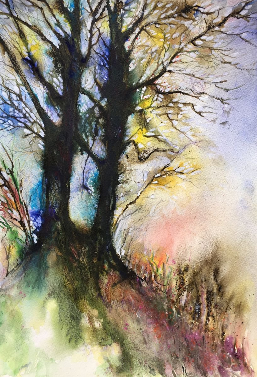 Winter woodland by Neeta Popat Kataria