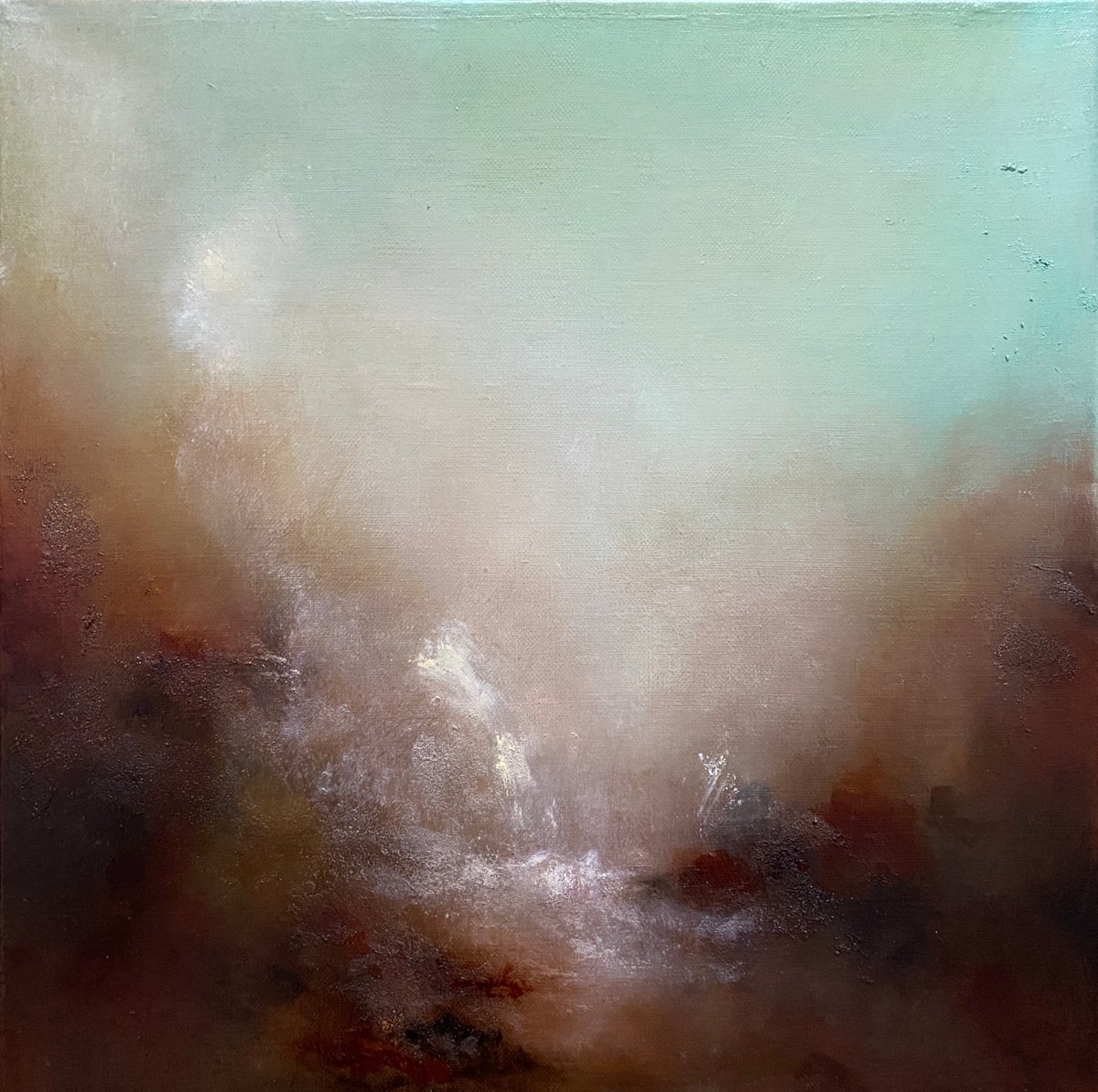 Our beginning 40x40 cm by Elena Troyanskaya