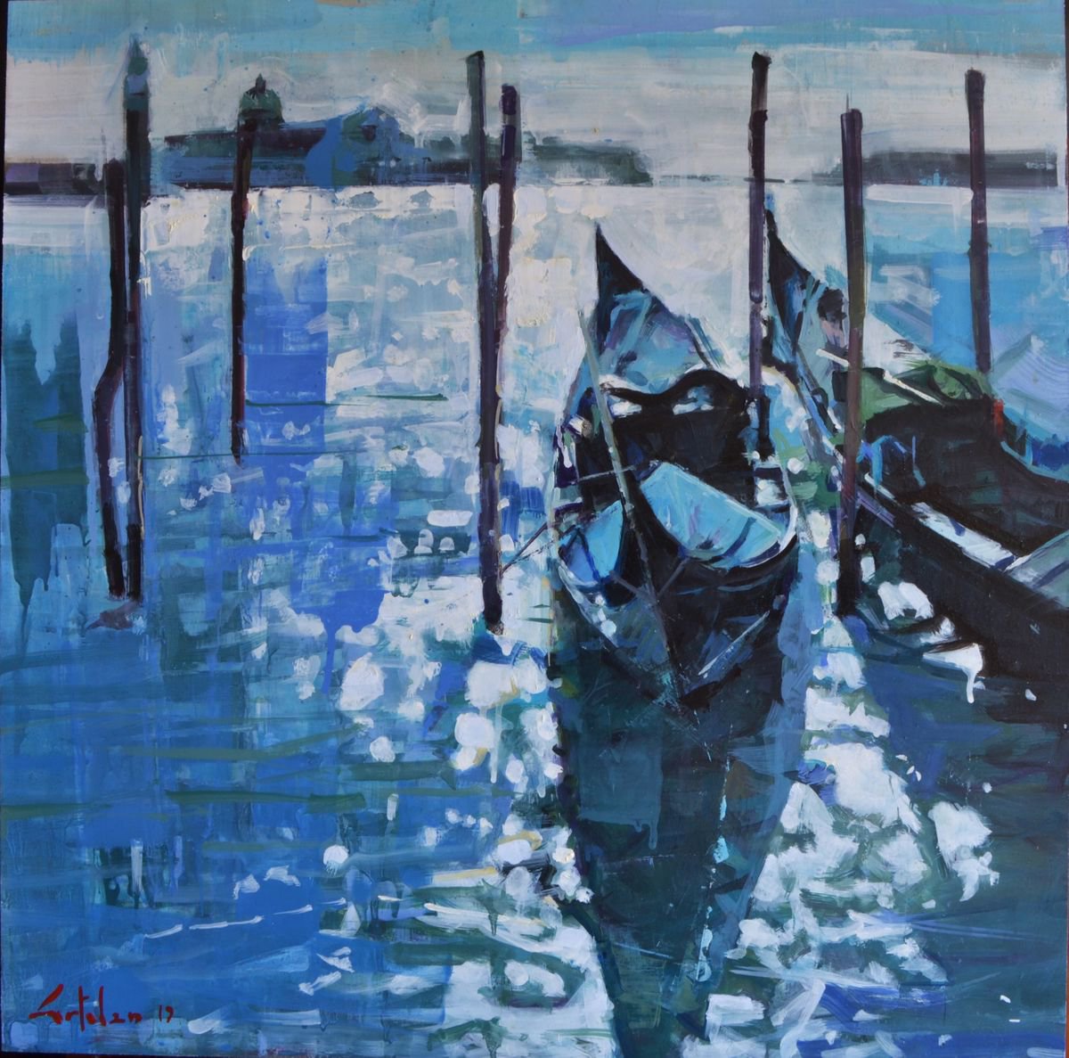 Two Gondolas by Marco Ortolan