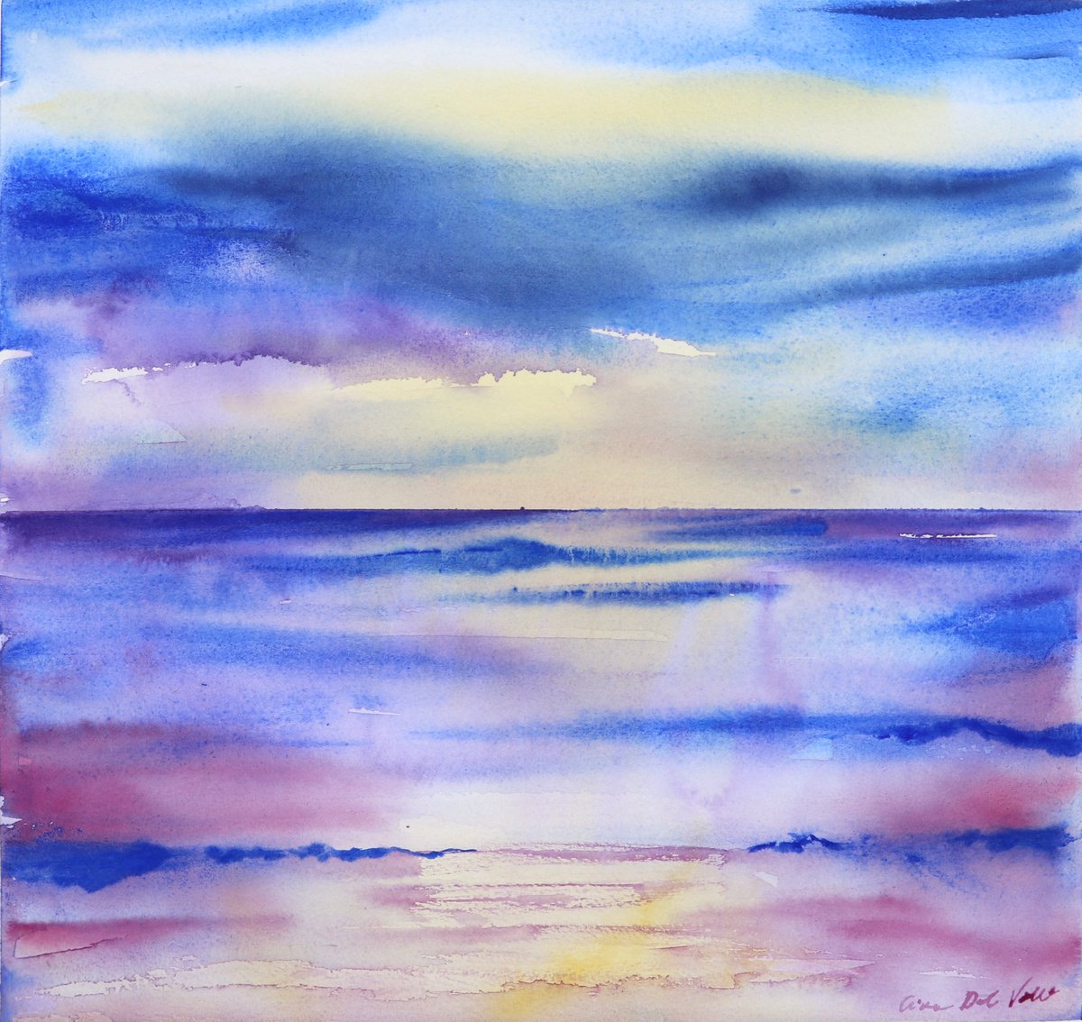 Abstract Seascape El Zonte by Aimee Del Valle