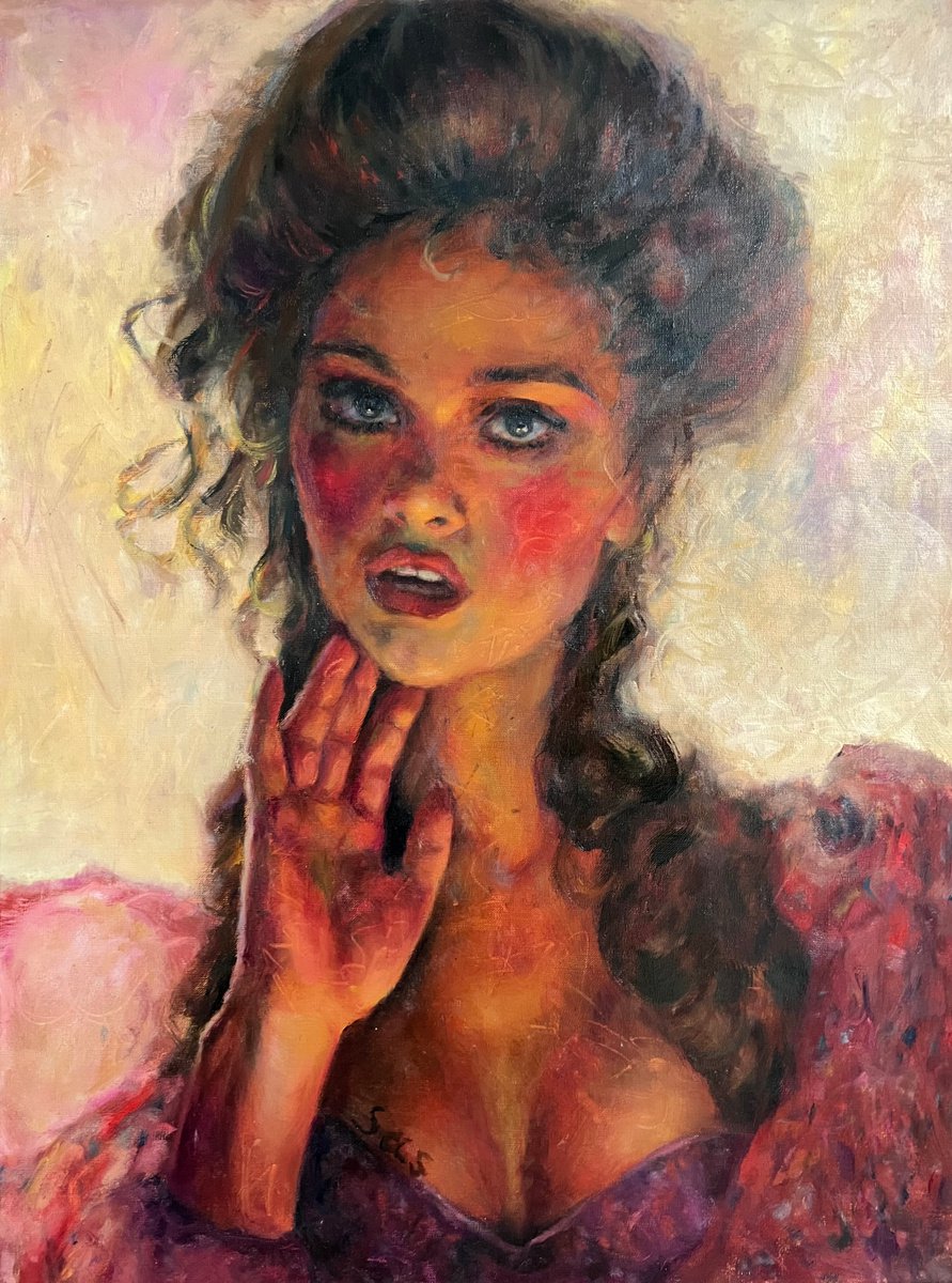 Pink rose by Liubou Sas