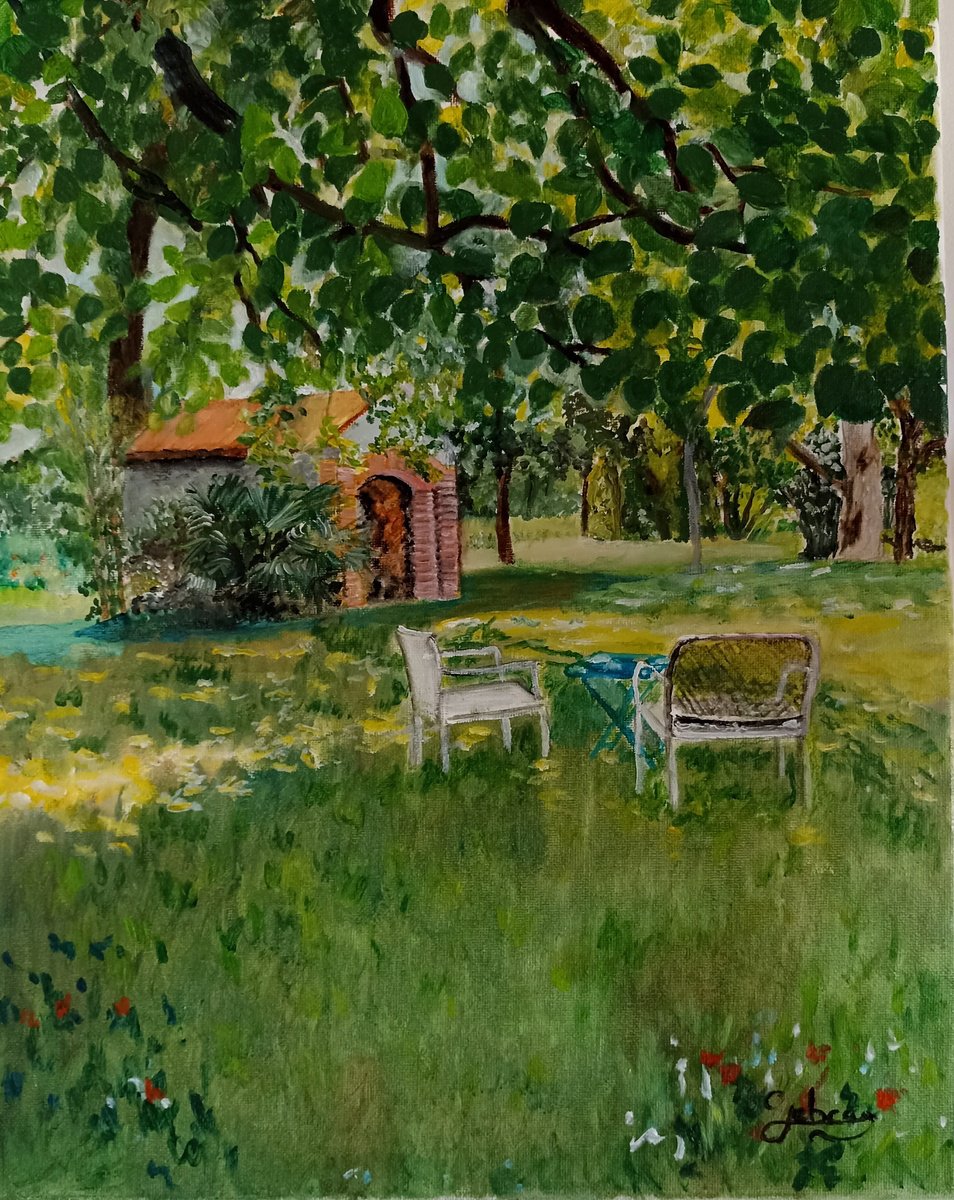 Garden - The bread oven by Isabelle Lucas
