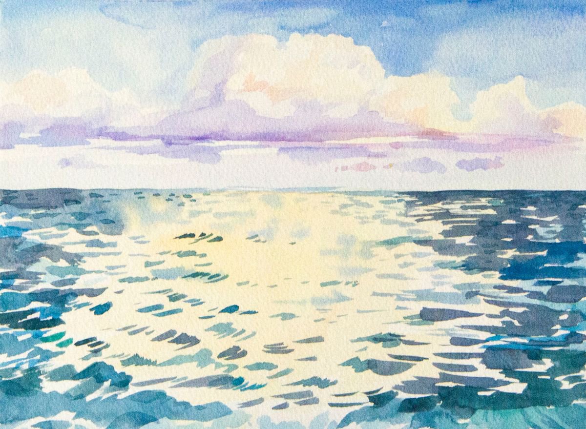 Sea before the sunset by Daria Galinski