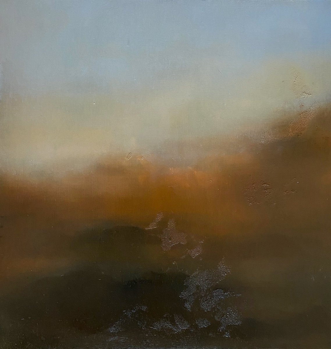 Before the rainbow 50X50 cm oil painting by Elena Troyanskaya by Elena Troyanskaya