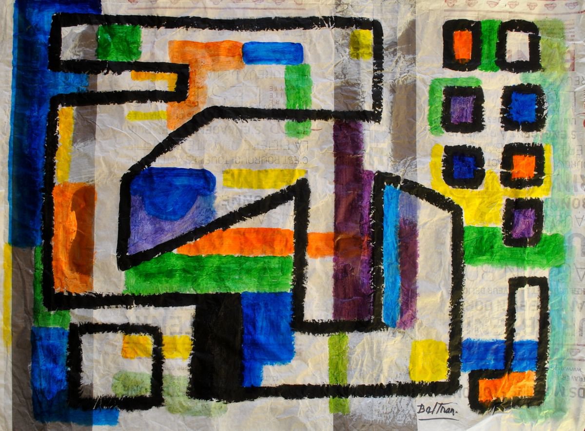 cubic / 92x67cm / 26,37x36,22 in by Pierre-Yves Beltran