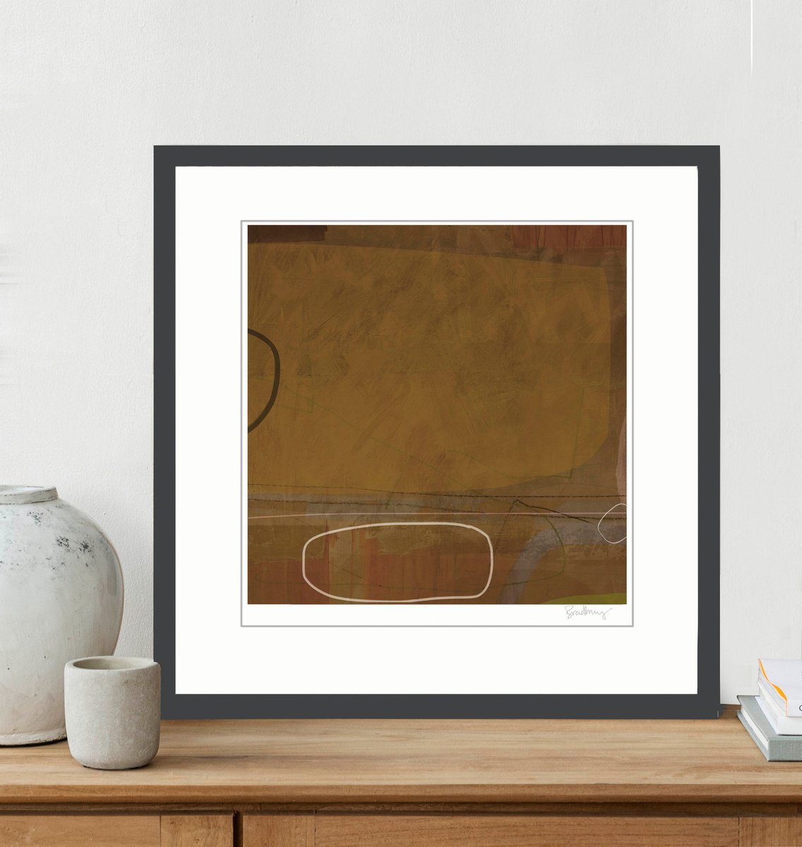 EARTH 1 (with frame) by Adrian Bradbury