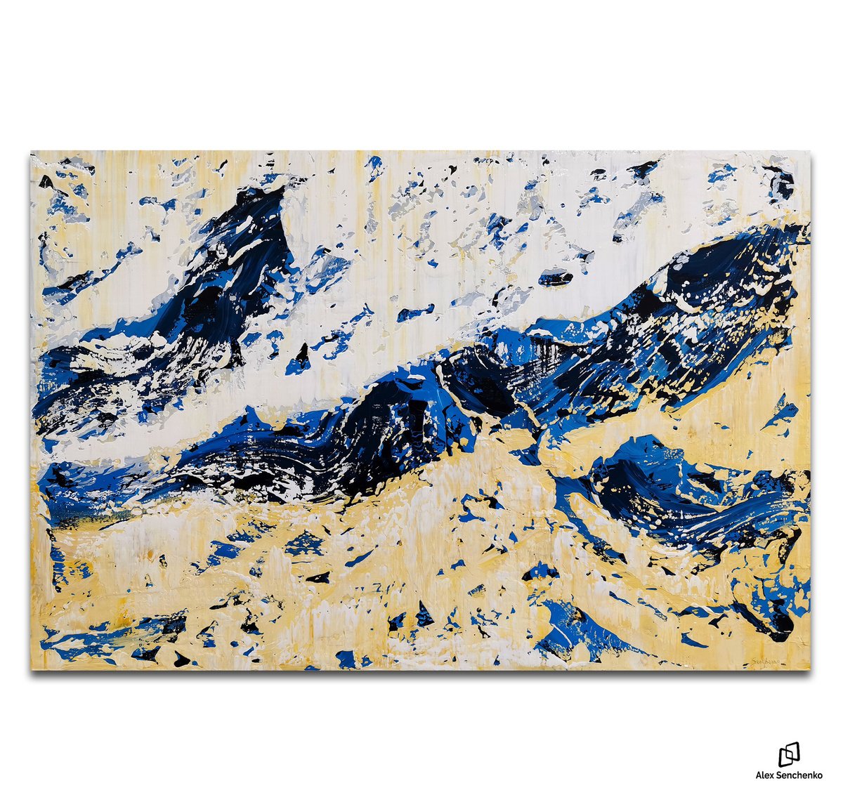 150x100cm. / abstract painting / Abstract 2232 by Alex Senchenko