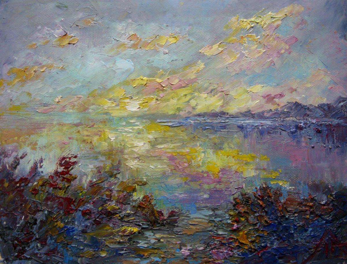 Evening landscape by Liubov Ponomarova