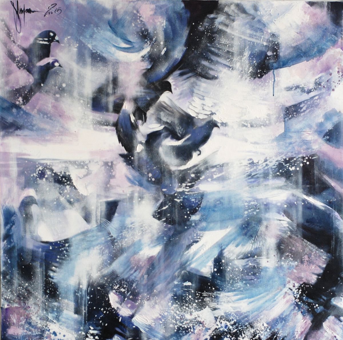 flock of pigeons by Igor Shulman