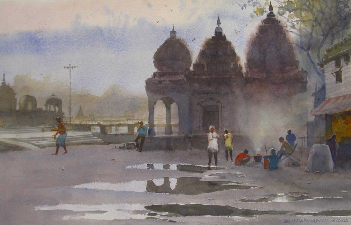 Nashik Ghat by Bhargavkumar Kulkarni