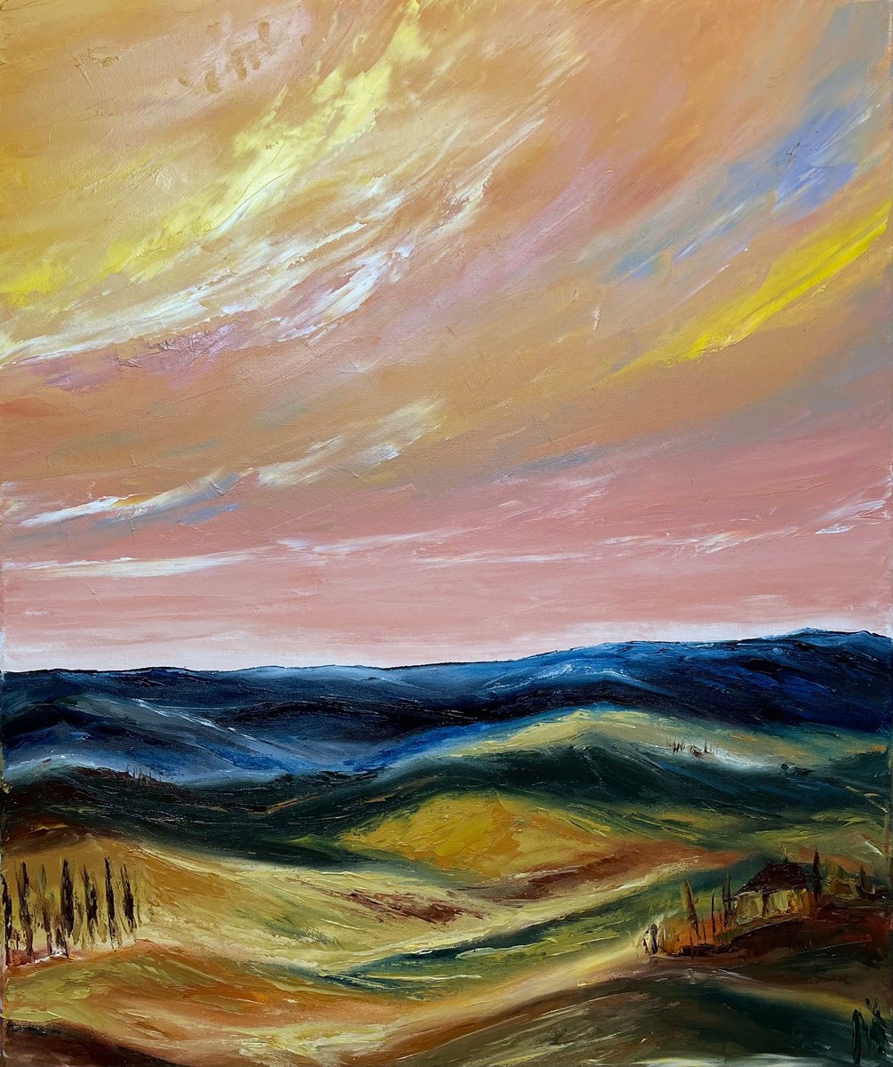 Tuscany landscape by Anastasiia Novitskaya