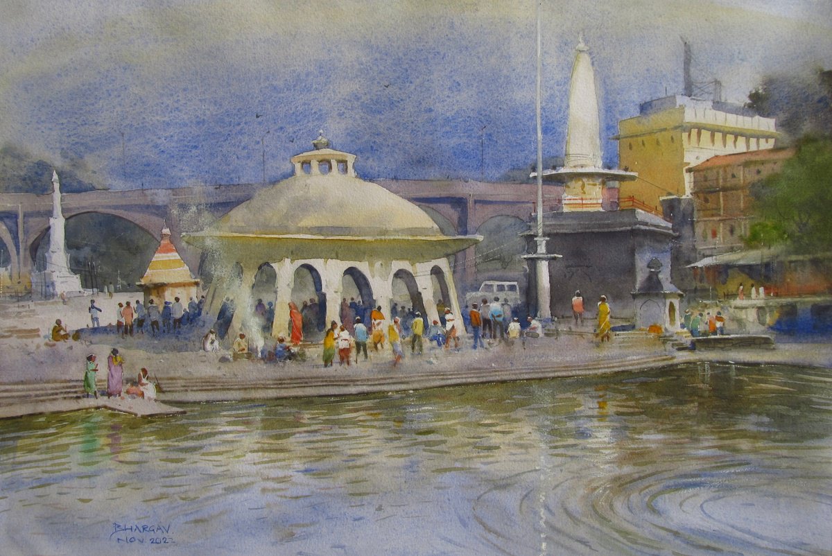 Godawari Ghat by Bhargavkumar Kulkarni
