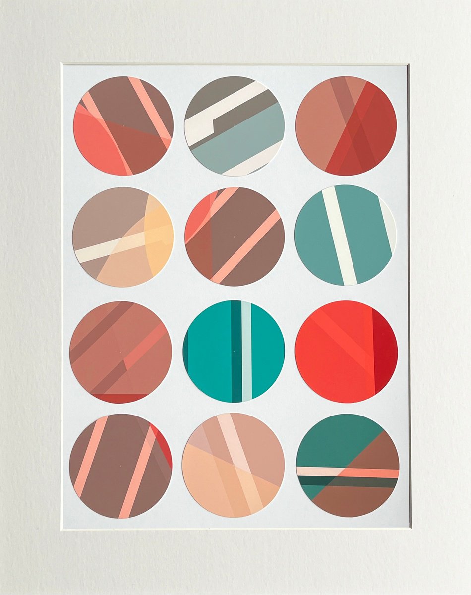Circles Collage No:16 by Leigh Bagley