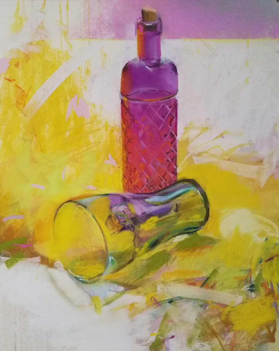 Green and Purple Glass by Silja Salmistu