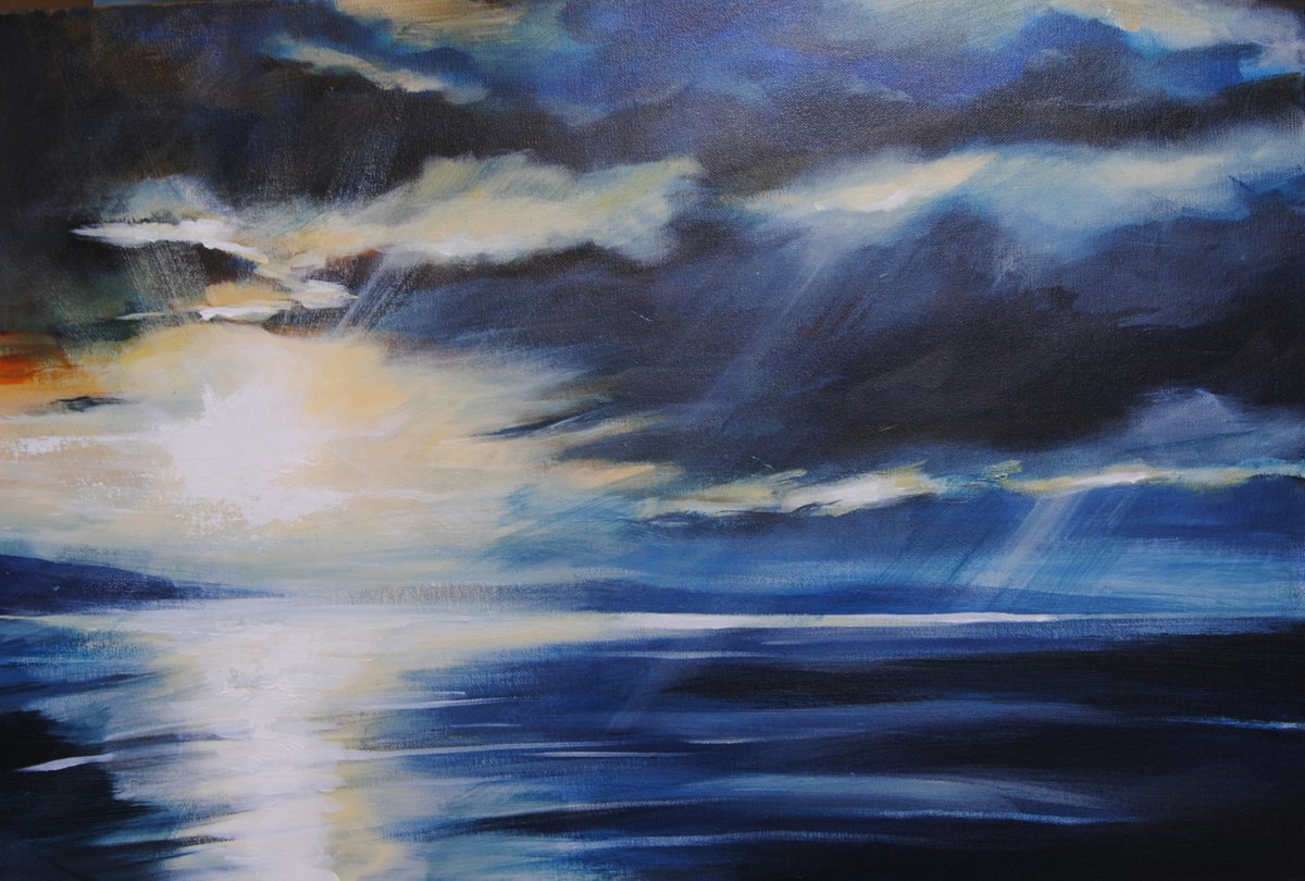 Sunset over Uig Bay by Ian macphie