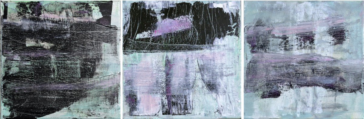 Foggy Thoughts Triptych by Cristian Valentich