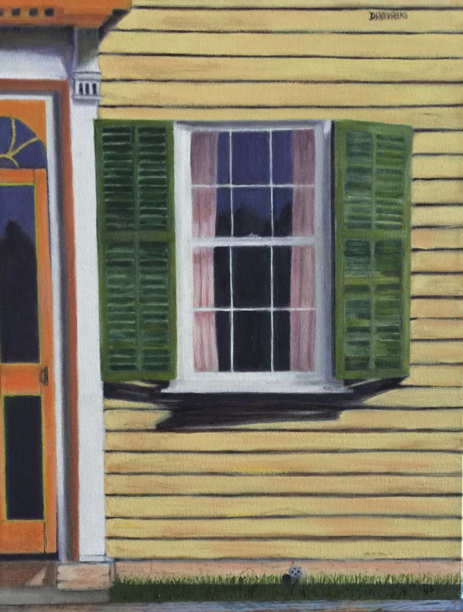 YELLOW FRAMED HOUSE by Leslie Dannenberg