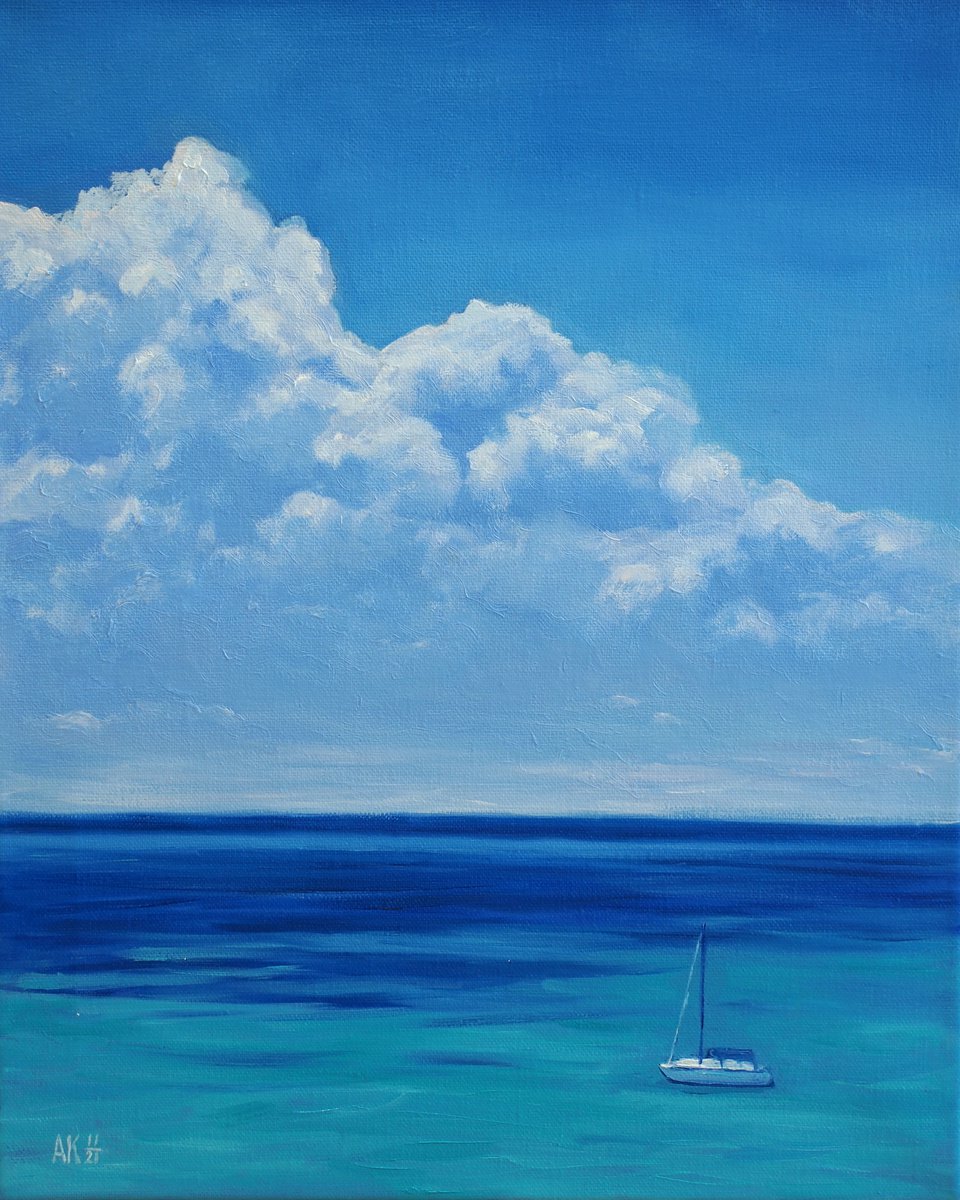 ?louds over the sea by Alfia Koral